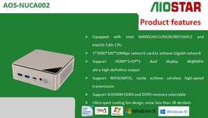 AIOSTAR <strong>NUC</strong> Mini PC Intel Celeron J6412 CPU DDR4 Win10/11 UHD Gen12 Dual Display 4K 60Hz Micro Office Desktop <strong>Computer</strong> New SSD - Product Image 4