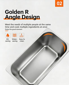 مقلاة كهربائية تجارية HENITUER C11116 بحوضين مستقلين للتحكم في درجة الحرارة مع ضبط دقيق - Product Image 4