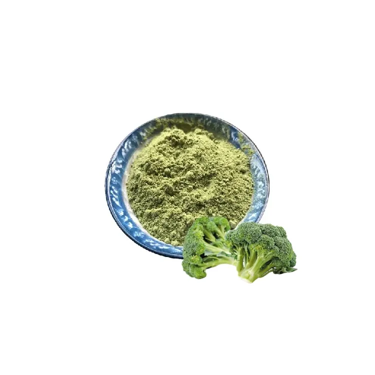 El mejor polvo de jugo de brotes de brócoli QYHerb Supply Polvo de jugo de brotes de brócoli soluble en agua orgánico verde