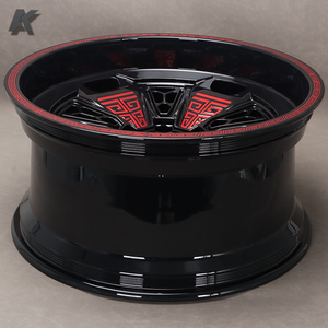 Wangu 20 22 24 26 Inch Bù Đắp-25-51-76-101 Off Road 4x4 Monoblock Rim Đôi Môi Lớn Sâu Lõm Giả Mạo Bánh Xe Hợp Kim Nhôm - Product Image 6