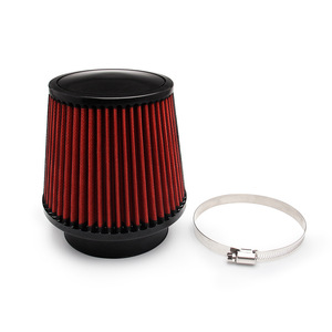 Filtro de Aire Universal para Automóvil, 76mm 100mm, Rojo, Alto Flujo, Tipo Hongo, para Mejora y Reequipamiento - Product Image 1