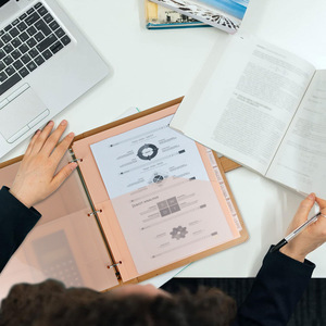 Borsa porta documenti da ufficio A4 in PP, semplice, colorata, comoda, pratica, impermeabile, antipolvere, resistente all'usura. - Product Image 1