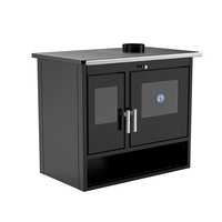 Poêle à granulés de bois moderne en fonte pour l'intérieur Cheminée autoportante à vendre