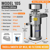 Fabriek levert direct spiraalvormige sojabonenmelsmaker/sojamelkmachine/tofu Maken Machine Verticaal Hoge Snelheid Malen