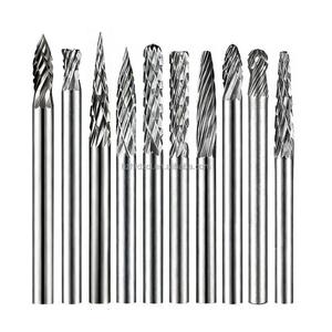 Juego de Fresas Rotatorias de 3mm*3mm, Corte Doble/Individual - Juego de Brocas para Pulir Metal y Tallar Madera - Product Image 1