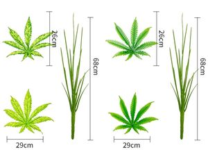 Bonsái de Hojas de Cáñamo Artificiales, Hojas de <span class=keywords><strong>Arce</strong></span> Artificiales en Maceta, Planta Artificial para Decoración de Sala de Estar, Oficina, Escalera, Balcón - Product Image 3