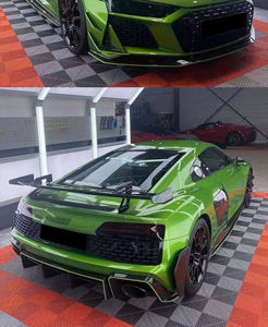 Para Audi R8 Body Kit Rwd Style Dry Carbon Fiber Front Lip Skirt Difusor trasero Spoiler Espejo Piezas de coche - Product Image 2