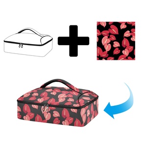 Hawaii Camping Picnic Cooler <b>Bag</b> Potable Custom Print Anthurium Leakproof Insulated <b>Lunch</b> <b>Tote</b> Casserole Carrier <b>Bag</b> for Potluck - Product Image 1