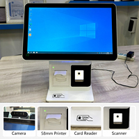 Terminal Punto de Venta con Pantalla Táctil de 11.6 y 15.6 Pulgadas, Terminal de Pago con Tarjeta NFC, Tarjeta RFID con Escáner de Código QR para Tiendas Minoristas