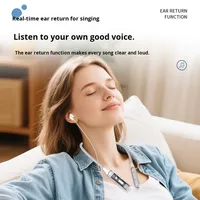 Casque sans fil Y13 à tour de cou pour 6.0, 800 mAh, en ABS, Nouveauté 2025, avec fonction karaoké, moniteur intra-auriculaire et emplacement pour carte, produit transfrontalier privé