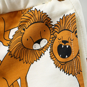 Shorts en molleton français pour garçons, personnalisables, imprimés de dessins animés, en élasthanne/polyester, ODM, été, Bizika - Product Image 4