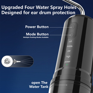 <b>Ear</b> Cleaner <b>Ear</b> <b>Wax</b> Removal <b>Kit</b> Rechargeable Water Washer Syringe with 4 Modes <b>Ear</b> Cleaning Irrigation Flushing For Adults Child - Product Image 2