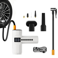 Gonfleur de pneus portable 150 PSI, compresseur d'air sans fil, mini pompe numérique pour voiture, moto, vélo, ballon, gonflage rapide et arrêt automatique