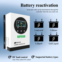 SUYEEGO 12V 24V 36V 48V 60A 80A 100A MPPT Contrôleur de charge solaire Contrôleur d'affichage LCD 150VDC