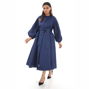 Women <strong>Fasion</strong> Long Solid Color <strong>Plus</strong> Size Casual Dress - Product Image 6
