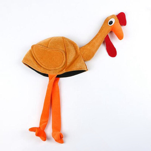 Adult Plush Funny Thanksgiving <strong>Turkey</strong> <strong>Hats</strong> Silly <strong>Turkey</strong> Cap for Party Dress-up Carnival Christmas Cosplay Costume Accessories - Product Image 4