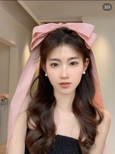 Pita rambut untuk wanita pita rambut dengan klip rambut pita ekor panjang untuk wanita baret anak perempuan dengan pita - Product Image 4