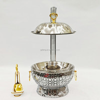 Plat de service de luxe Lefeng en acier inoxydable 8,0 L, chauffe-plat à alcool pour hôtels, mariages, banquets et traiteurs