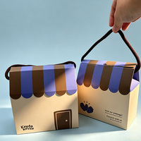 Adorable boîte cadeau en forme de maison pour desserts et biscuits, emballage cadeau polyvalent pour les fêtes