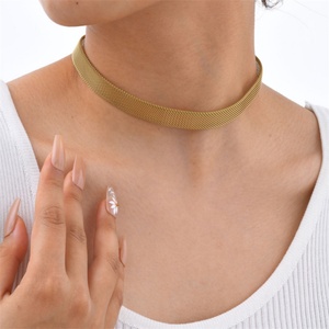 18k Luxury Mesh <b>Belt</b> <b>Chain</b> Necklace and Bracelet Charm Fashion Jewelry Sets for Women - Product Image 3