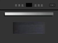 Four à micro-ondes intégré 4 en 1 de 35 L, 1000 W, avec grill, convection, vapeur, commande tactile, acier inoxydable, minuterie, RB45WC-S