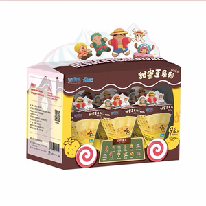 36 pièces/ensemble <span class=keywords><strong>Bandai</strong></span> Authentique One Pieces Blind Box Série Sweet Bean Luffy Zoro Autocollant magnétique pour réfrigérateur Jouet pour cadeaux - Product Image 6