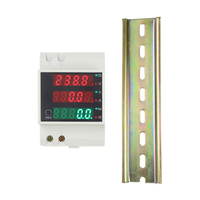 Compteur numérique de courant, de tension et de facteur de puissance AC80-300V AC200-450V sur rail DIN, ampèremètre, voltmètre