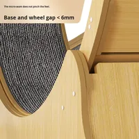 Rouleau d'exercice silencieux pour chat, écologique, avec tapis en polaire et structure d'escalade