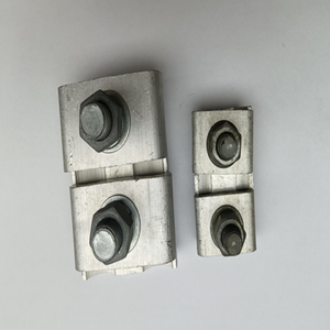 Abrazadera de cable de aluminio/acero con ranura paralela, ajustable con 2 tornillos, para cable aéreo, abrazadera de cable con ranura paralela, abrazadera de alambre - Product Image 3