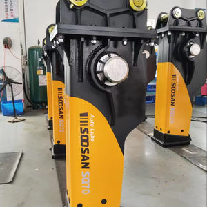 For SQ70 <b>Hydraulic</b> Breaker Box with 135mm Chisel for 16-21 Tons Excavators Auto Grease Accumulator <b>Motor</b> Mining Use - Product Image 1