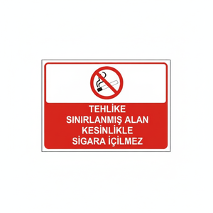 Señal de Tráfico Reflectante de Peligro, Área Restringida, Fumar estrictamente Prohibido - Product Image 2
