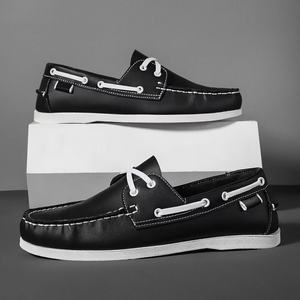 Sailing Shoes Genuine <b>Leather</b> Men's Low-top Casual All-match <b>Leather</b> Shoes Slip-on Driving Lazy Round-toe New Men's Shoes - Product Image 6