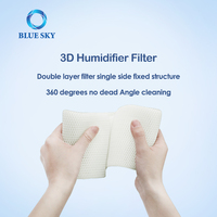 Nouveau filtre de mèche universel lavable, en Fiber de Polyester de Fusion 3D, humidificateur de maille, filtre de balance de bactéries