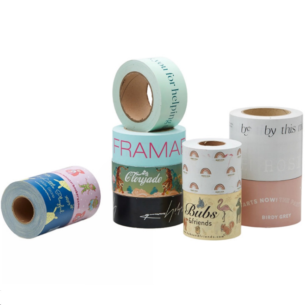 Adhesive Self-Adhesive Acrylic Waterproof Kraft Paper Tape for Carton Sealing with Logo