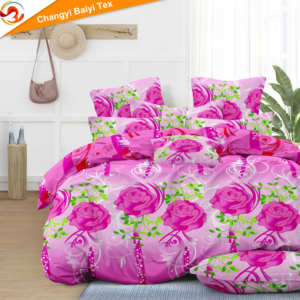 <span class=keywords><strong>Parure</strong></span> de lit 4 pièces motif pivoine, fabrication OEM Chine, vente chaude Afrique, couvre-lit anti-décoloration, ensemble <span class=keywords><strong>drap</strong></span>-housse 360 - Product Image 3