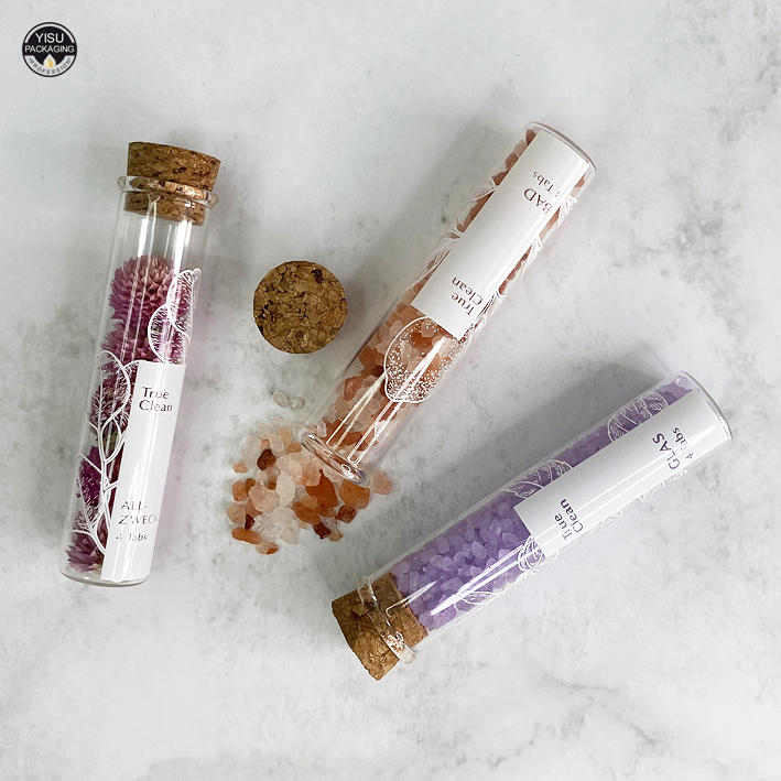 150mm Food grade glass test tube with cork lid