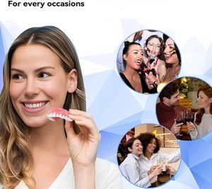 Set per Modifica Protesi Dentarie con Gel Sbiancante, Decorativo, Morbido, Delicato sulla Pelle, Confortevole da Indossare, Migliora la Texture, Sorriso Bellissimo per Uso Domestico - Product Image 4