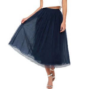 Falda de tul hasta la rodilla para mujer, tutú <span class=keywords><strong>en</strong></span> <span class=keywords><strong>capas</strong></span> hinchadas, venta al por mayor, 2022 - Product Image 2