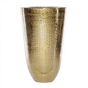 Modern Handmade Aluminium floor <b>vase</b> chrome plated Contemporary Decorative Home Accents office use wedding decoration - Product Image 2