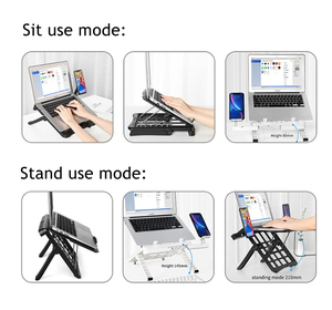 Supporto per Scrivania Regolabile in Altezza a 25 Livelli, Portatile per Ufficio e Casa - Product Image 5