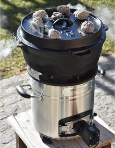 Cocina Moderna con Ventilador <span class=keywords><strong>de</strong></span> <span class=keywords><strong>Pellets</strong></span> - Estufa <span class=keywords><strong>de</strong></span> Combustión <span class=keywords><strong>de</strong></span> Bajo Humo F-18 para Cocina Doméstica - Product Image 1
