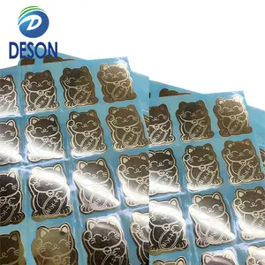Autocollants Métalliques Dorés Électroformés en Nickel Adhésifs 3M Personnalisés Deson, Imperméables, pour Ordinateur, Lot de 100 - Product Image 1