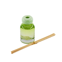 Bouteilles en verre transparentes vides pour diffuseur de roseaux avec bouchons en plastique, bâtonnets de roseaux et boîtes cadeaux, couleur personnalisée