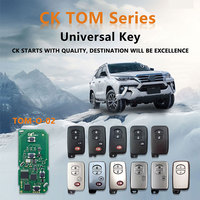 Placa PCB Universal para Llave Inteligente de Vehículo CK TOM Series TOM-O-02 de 4 Botones para Toyota, Lexus y Subaru (Solo Placa) Compatible con 4D