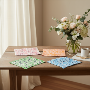 Foulard Quadrato Piccolo a Pois 70x70cm per Donna, Accessorio Moda - Product Image 2