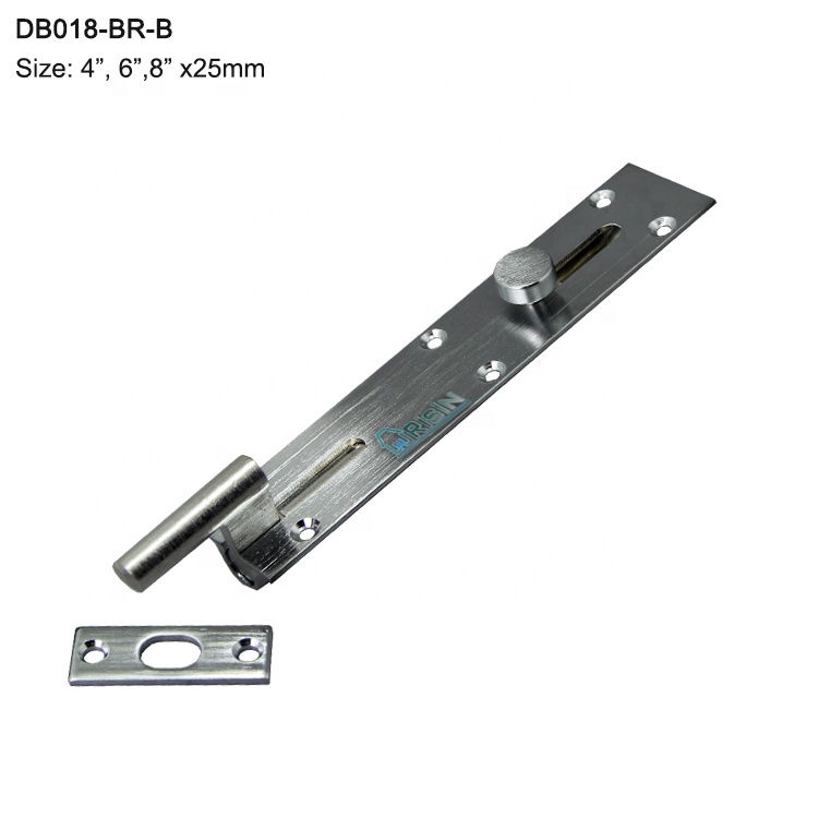 Полированная или хромированная сплошная латунная дверная защелка замок болт