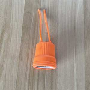 Commercio all'ingrosso della fabbrica 120mm portalampada e27 filo portalampada piatta LED colonna di rame presa luce di cablaggio - Product Image 5