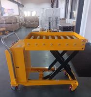 Chariot élévateur à ciseaux hydraulique électrique mobile MIFONLIFT, capacité de charge 800 kg, hauteur de levage maximale 1,55 m, plateforme à roulettes