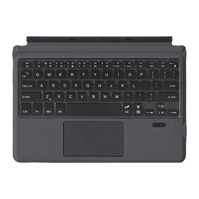 Wireless Blue-tooth Keyboard case for Microsoft Surface Go1/2, Touchpad Mouse with 7 Colors Backlight Keyboard