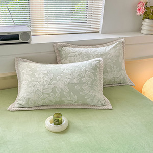 Housse de <span class=keywords><strong>couette</strong></span> Double face <span class=keywords><strong>en</strong></span> <span class=keywords><strong>laine</strong></span> <span class=keywords><strong>d</strong></span>'<span class=keywords><strong>agneau</strong></span> épaissie, plantes sculptées, fleurs, corail, ensemble de literie - Product Image 2